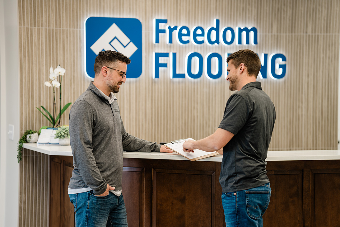 Freedom Flooring showroom in New Holland, Pennsylvania