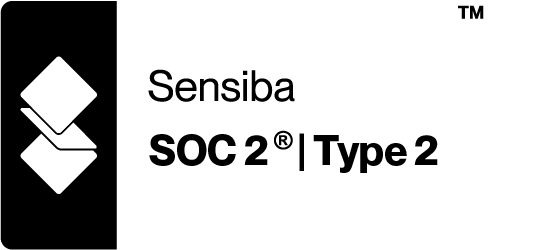 Sensiba SOC2 Type 2 Badge