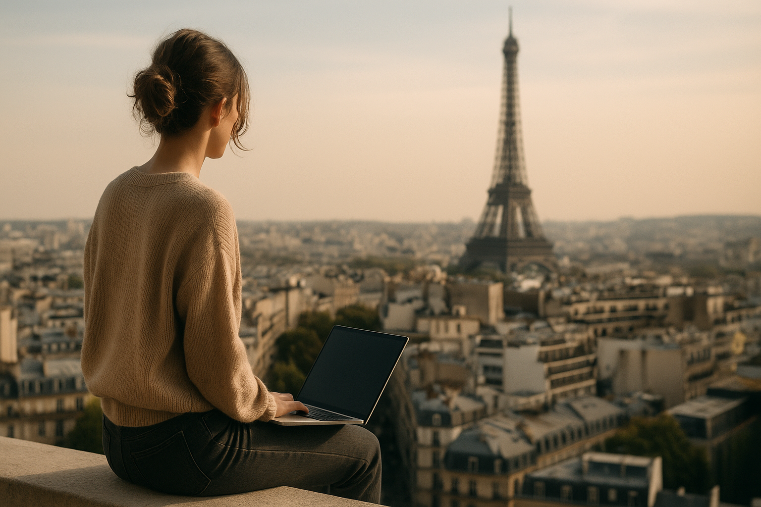 Vue de Paris pour les freelances cherchant à éviter le burnout.