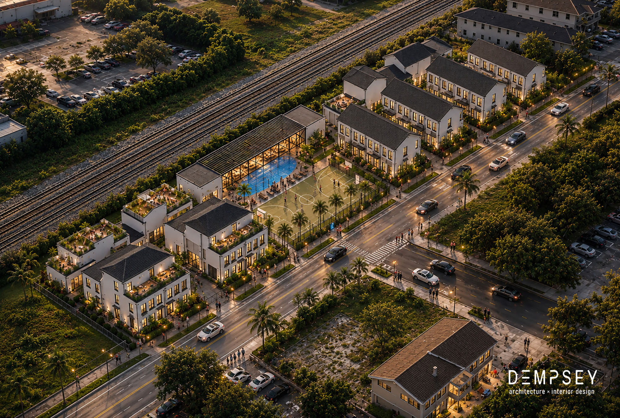 AI rendered architectural visualization
