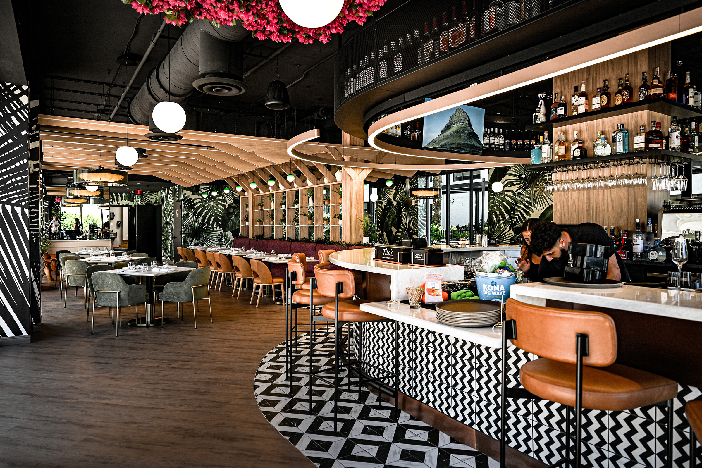 Urban Roast restaurant interior, West Palm Beach