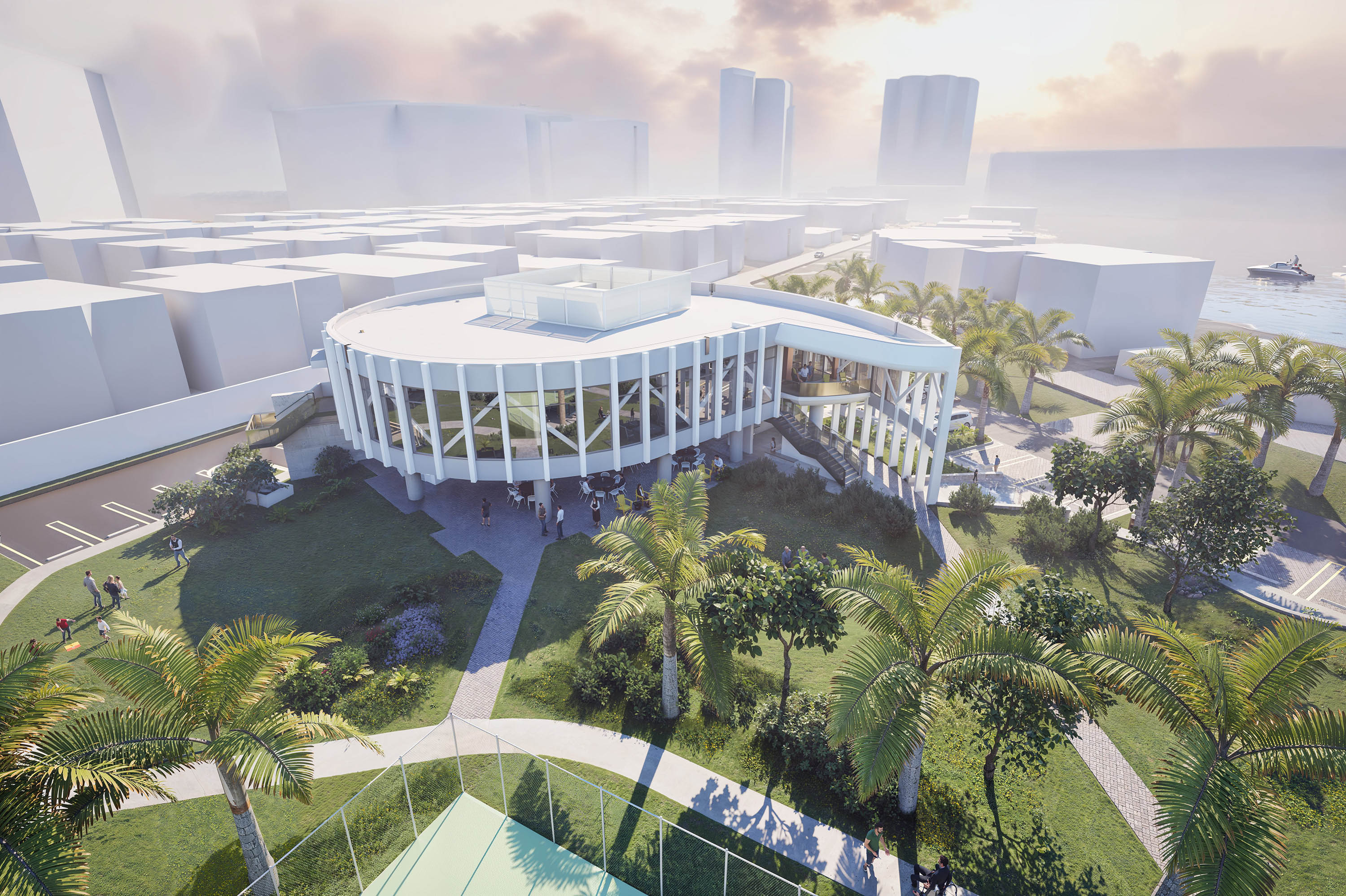 Golden Beach Wellness Center aerial view