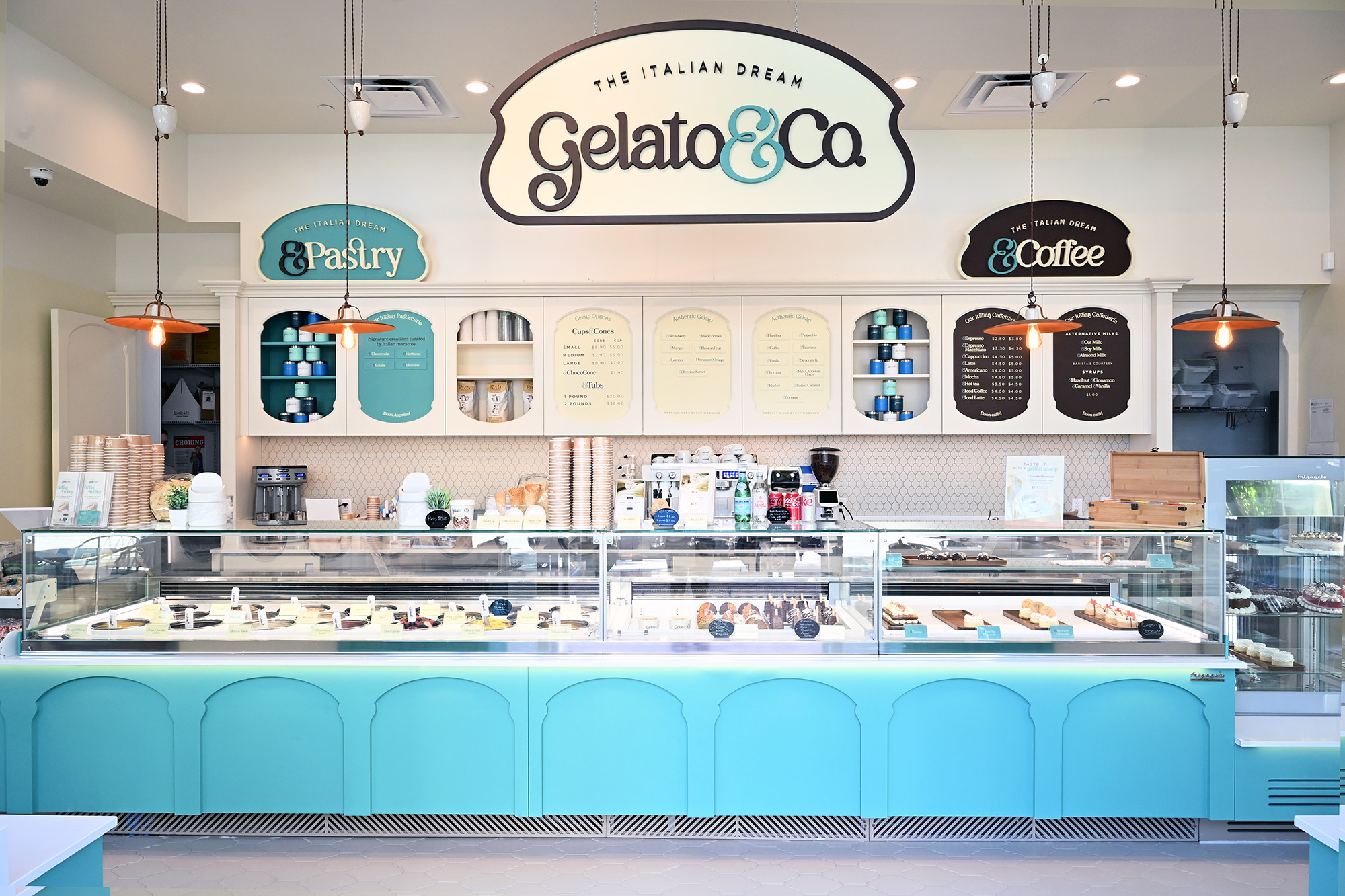 Gelato & Co gelateria interior, Jupiter