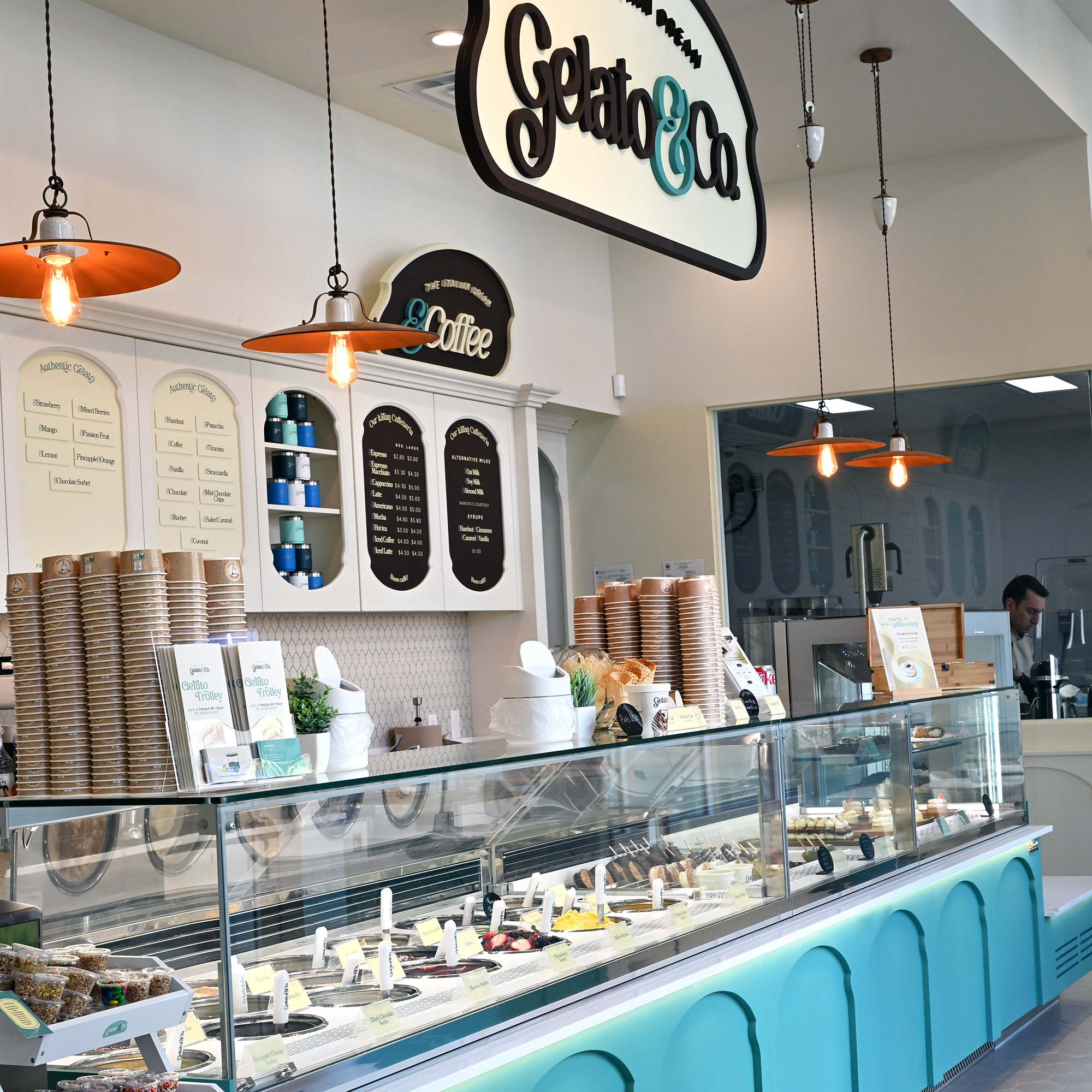 Gelato & Co gelateria interior, Jupiter — view 2