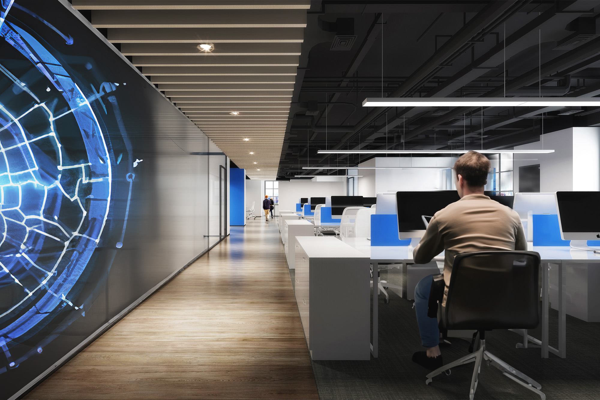 Blockchain Office open workspace, Shanghai