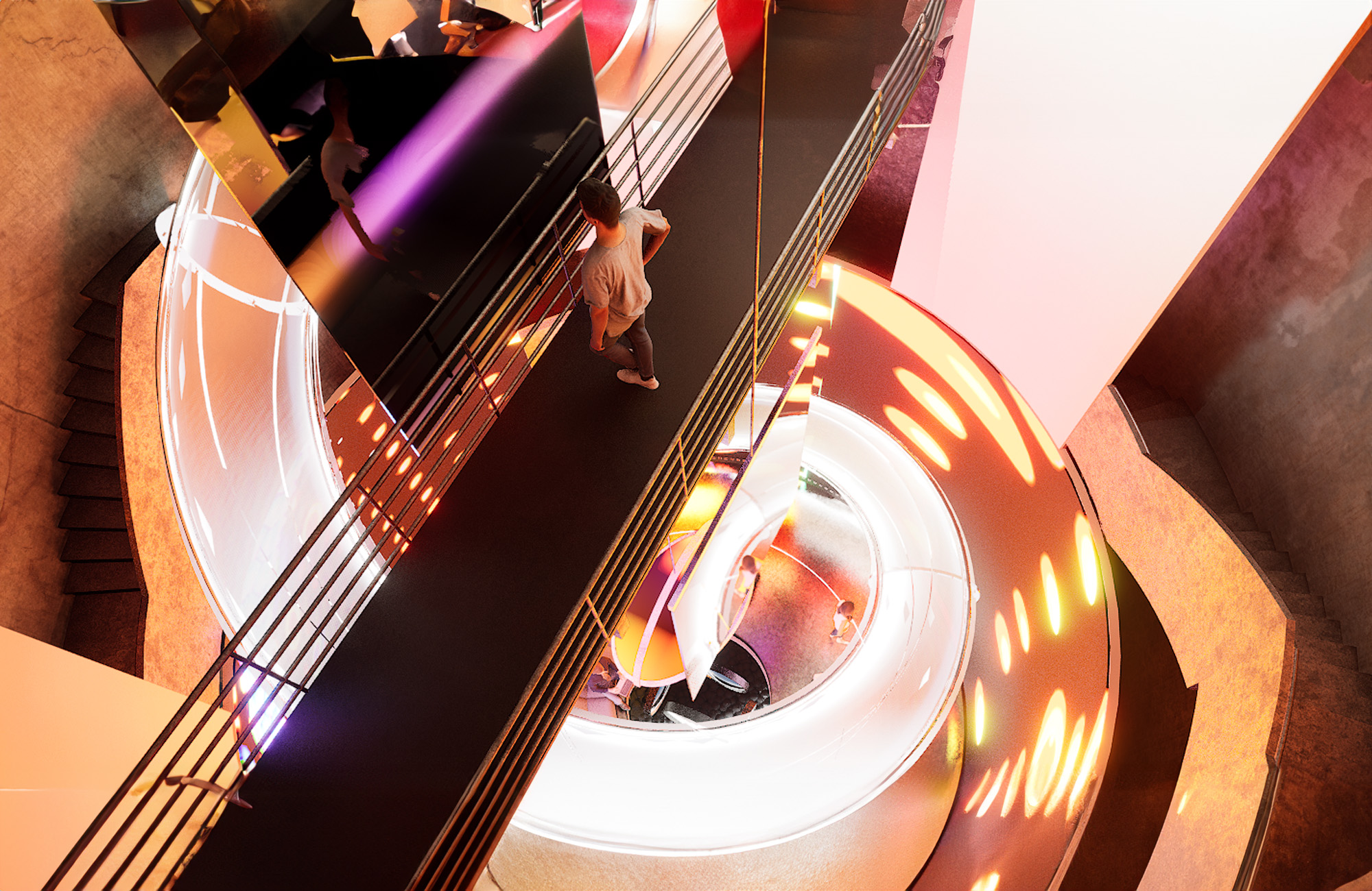 Digital Art Museum silo installation concept