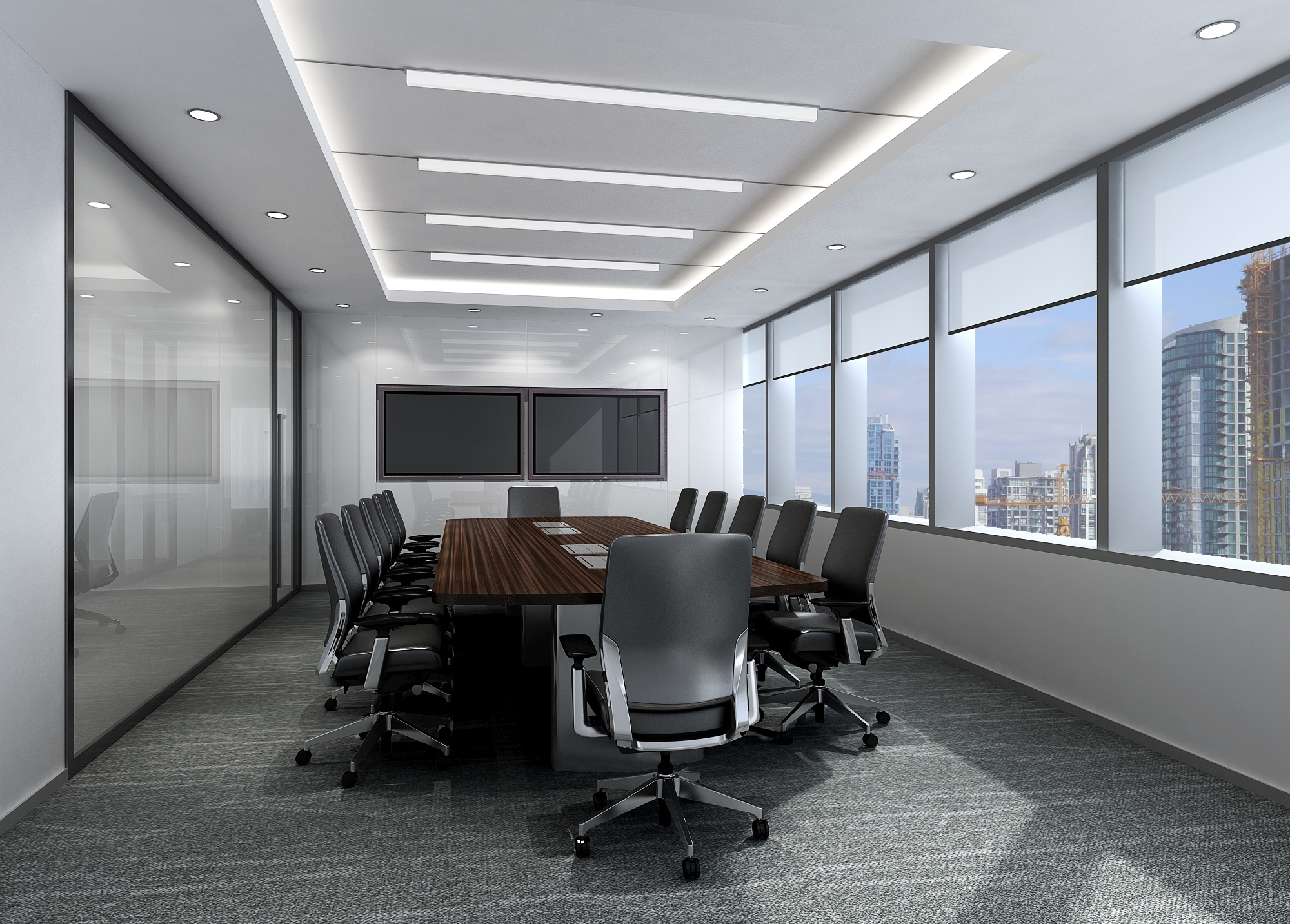 Zebra Office Proposal boardroom rendering