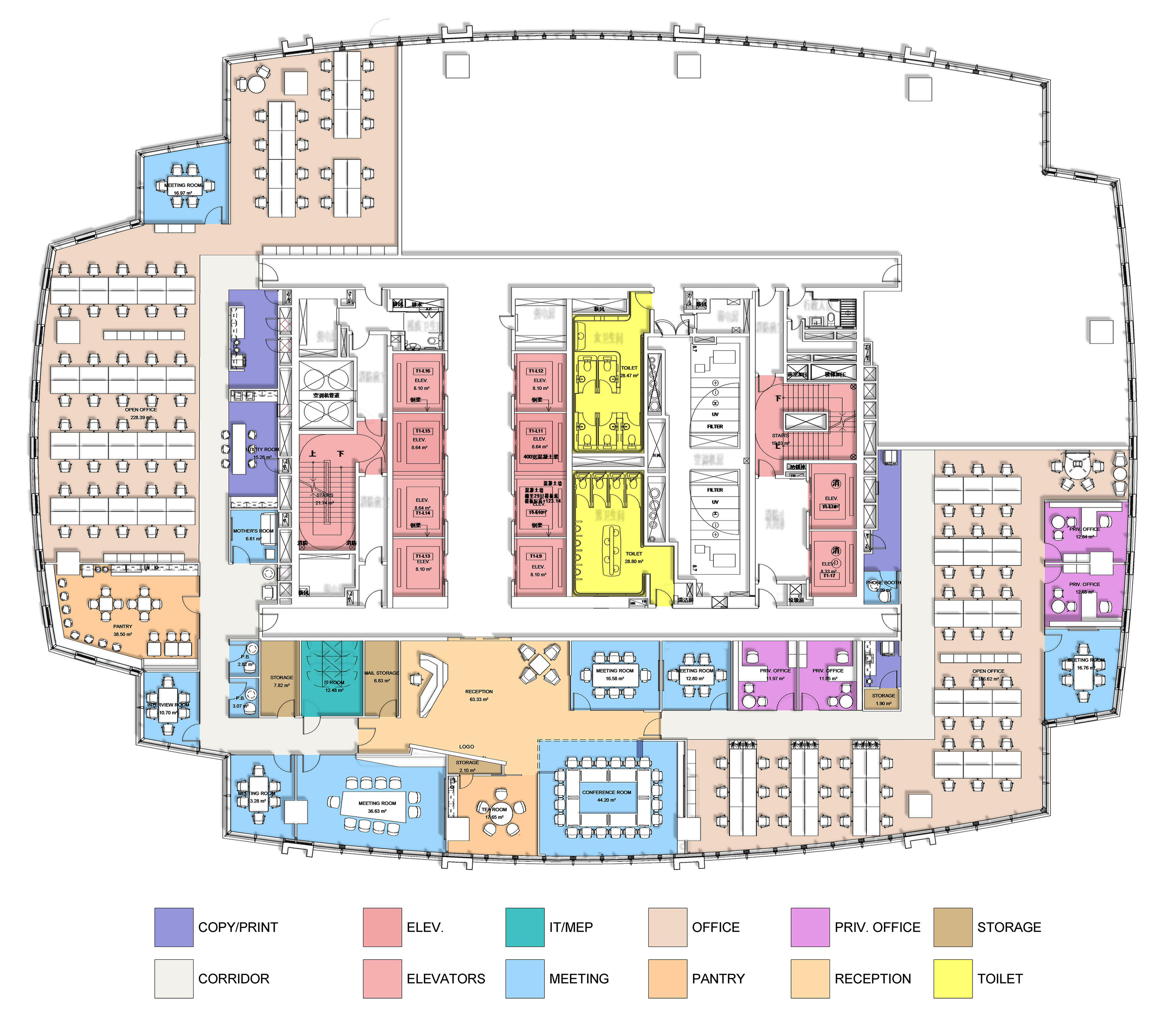 Zebra Office Proposal color plan