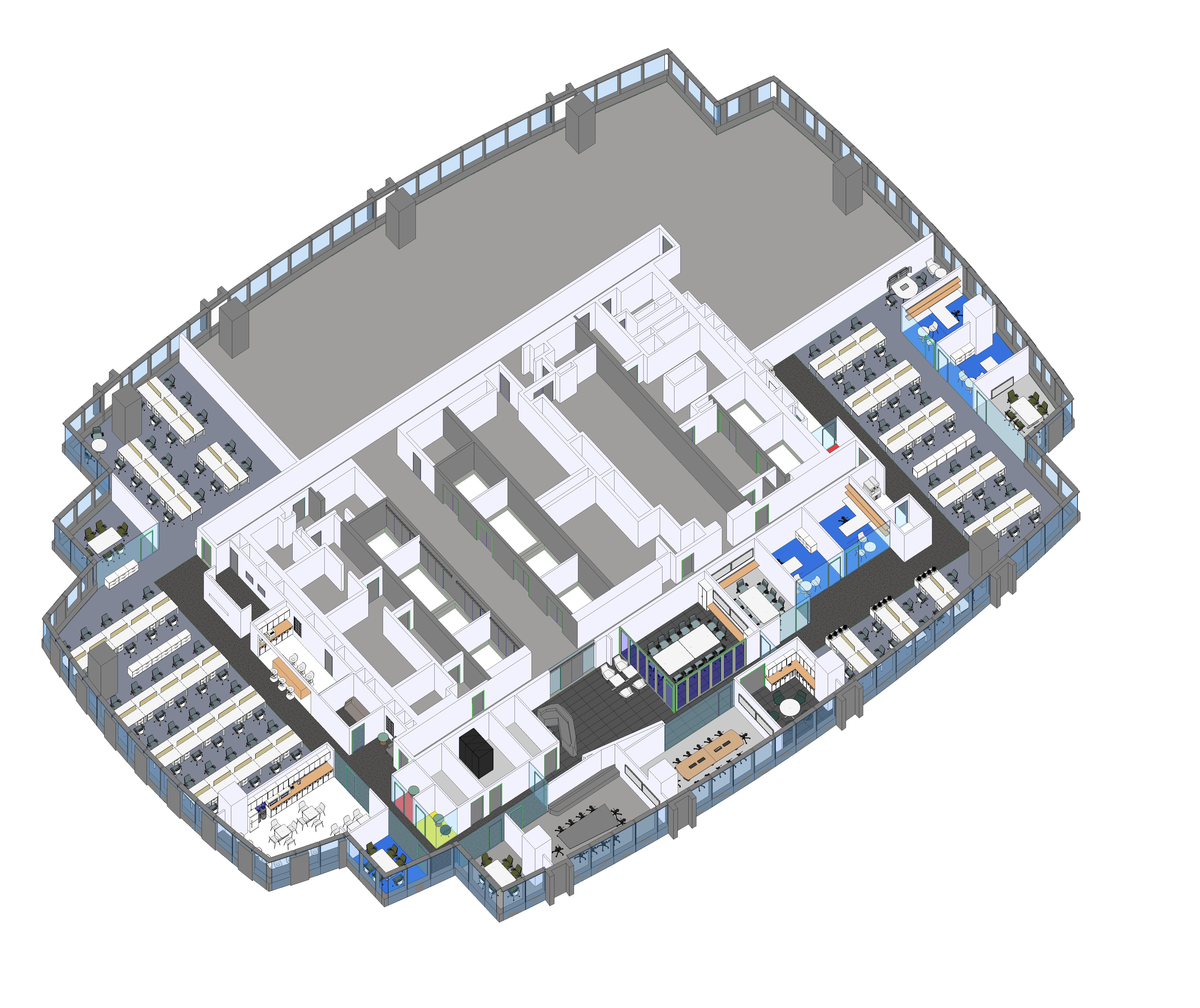 Zebra Office Proposal 3D plan