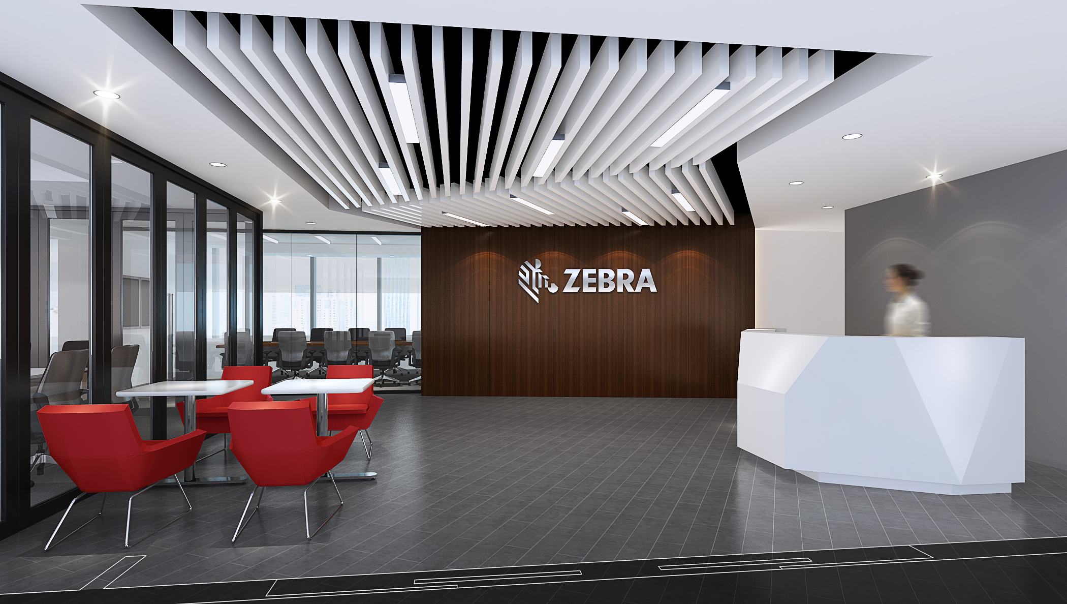 Zebra Office Proposal, HKRI building, Shanghai