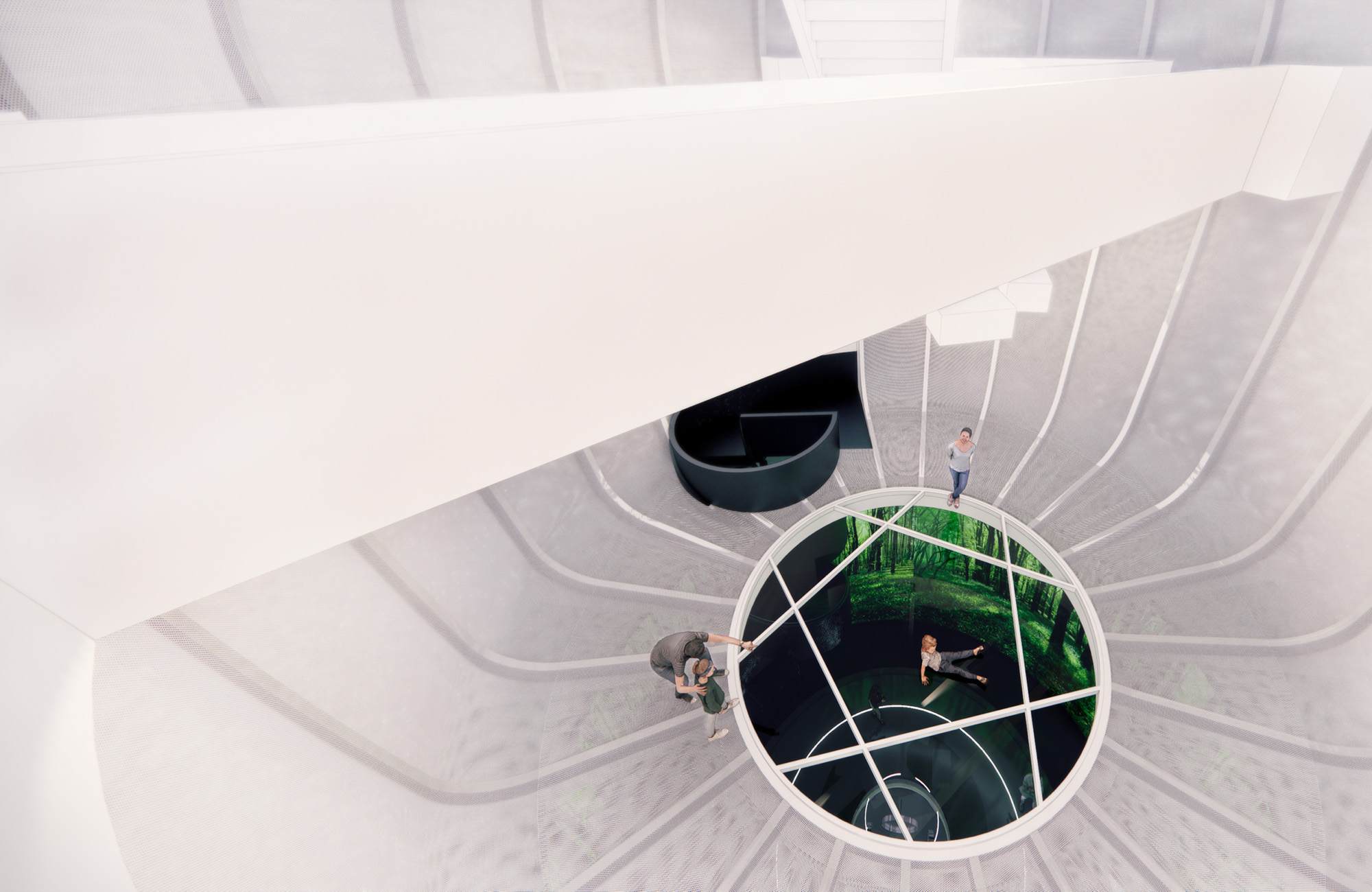 Digital Art Museum sky lounge concept