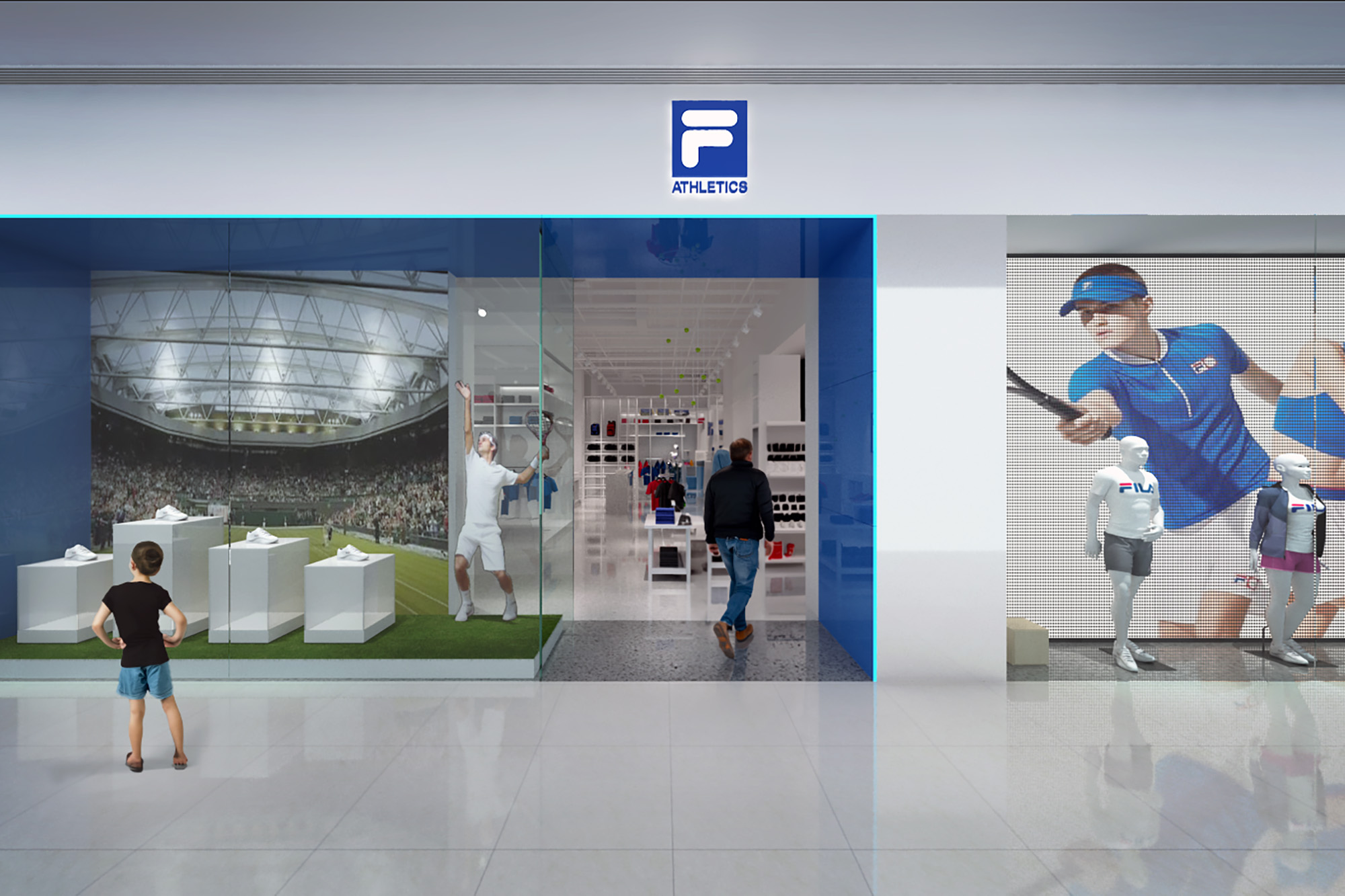 Fila Athletics display concept