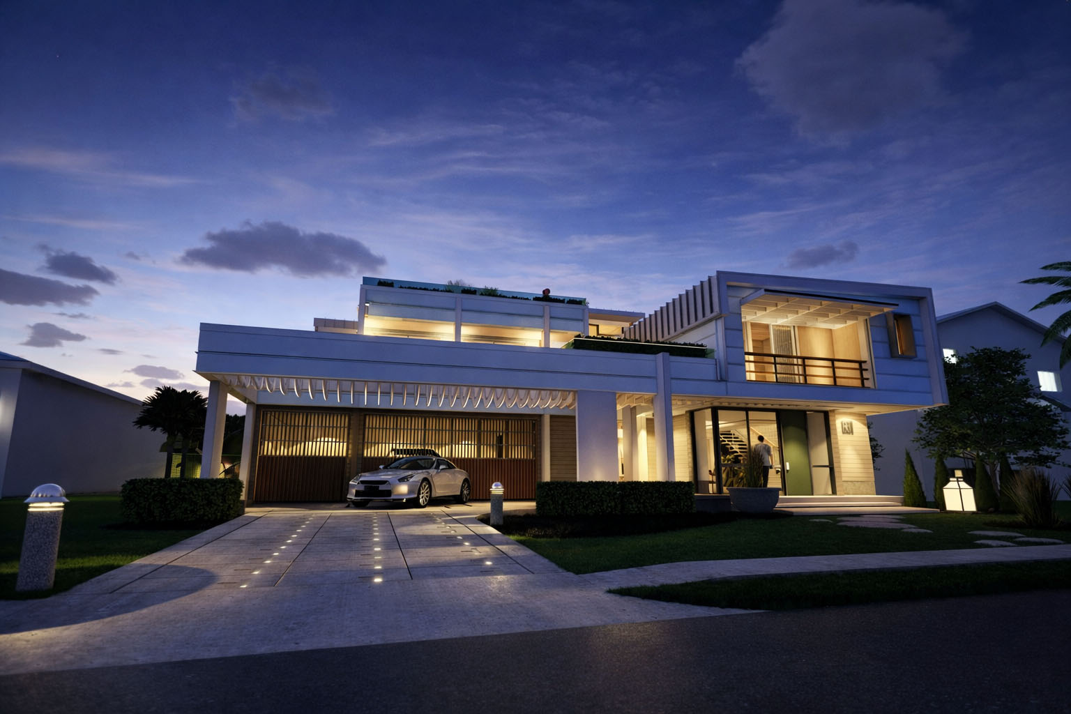 Delray Beach House exterior rendering 2