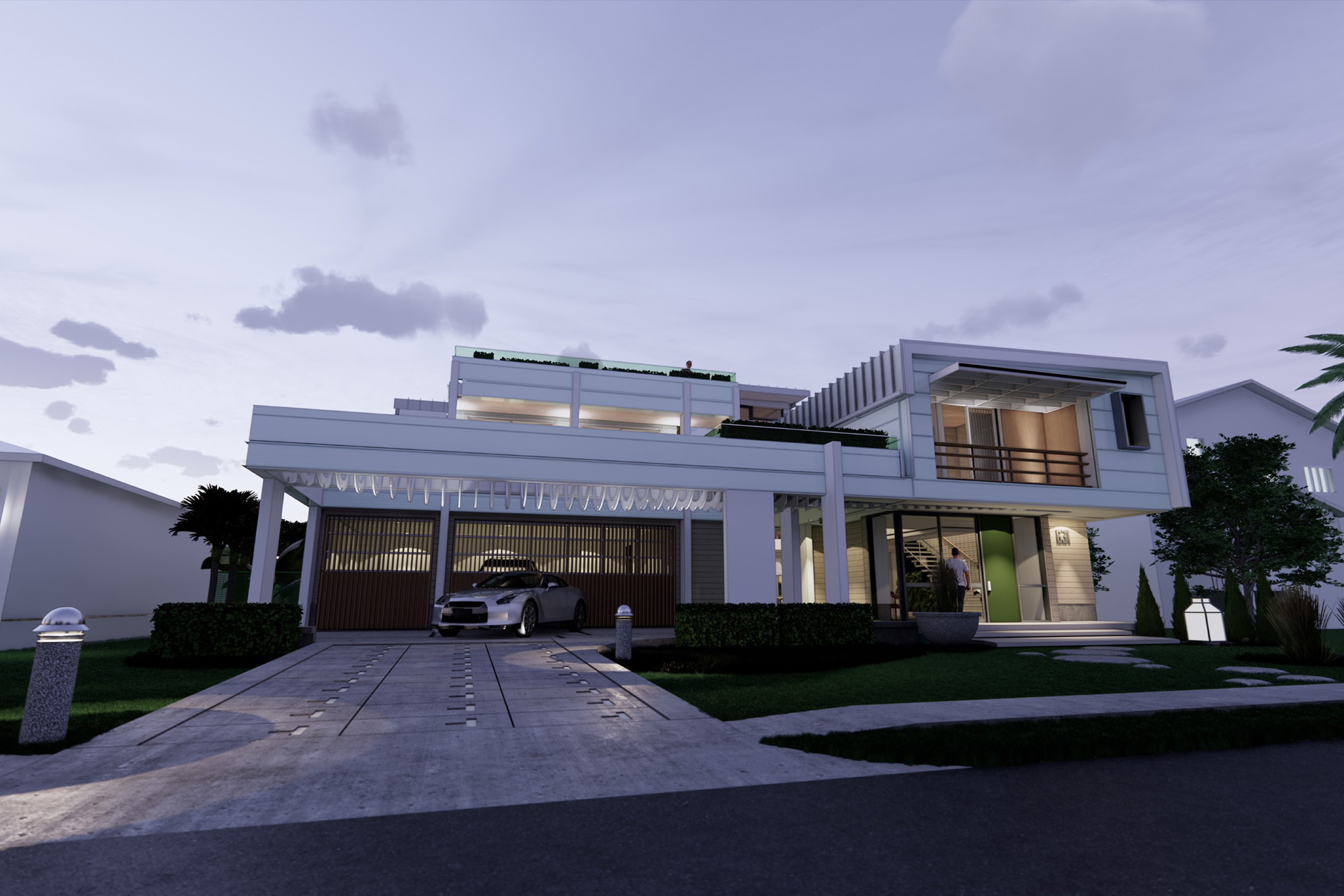 Delray Beach House exterior rendering