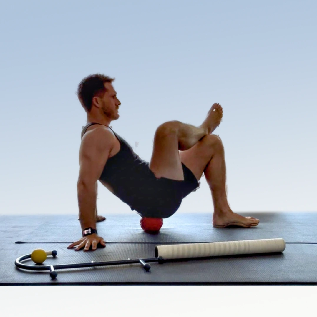 A person doing deep tissue release work.