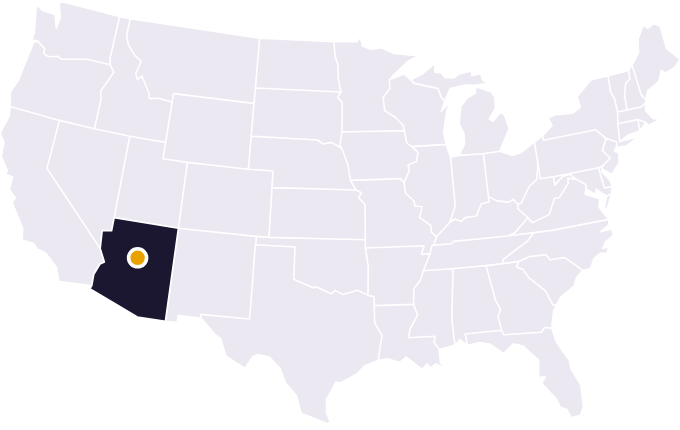 Map showing the city