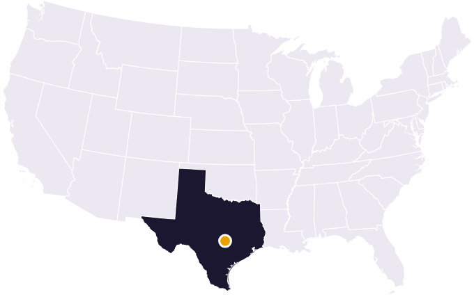 Map showing the city