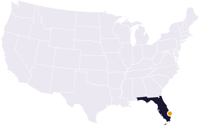 Map showing the city