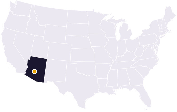 Map showing the city