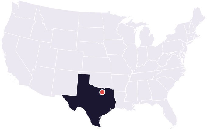 Map showing the city