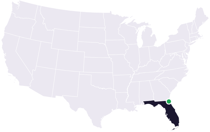 Map showing the city