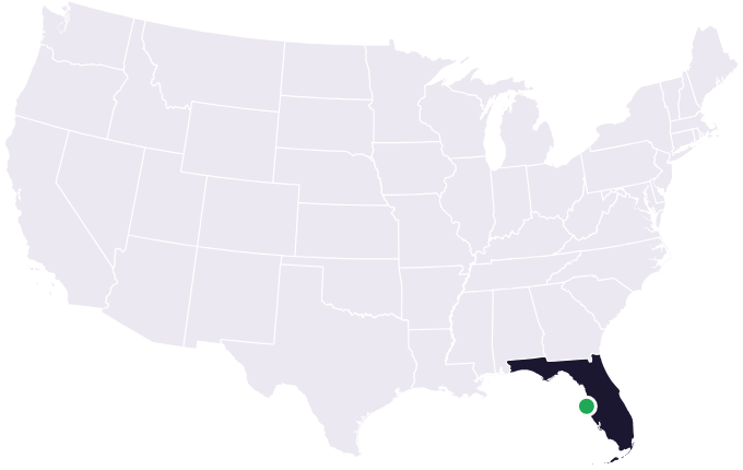 Map showing the city