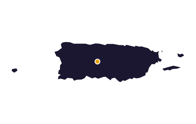 Map showing the city