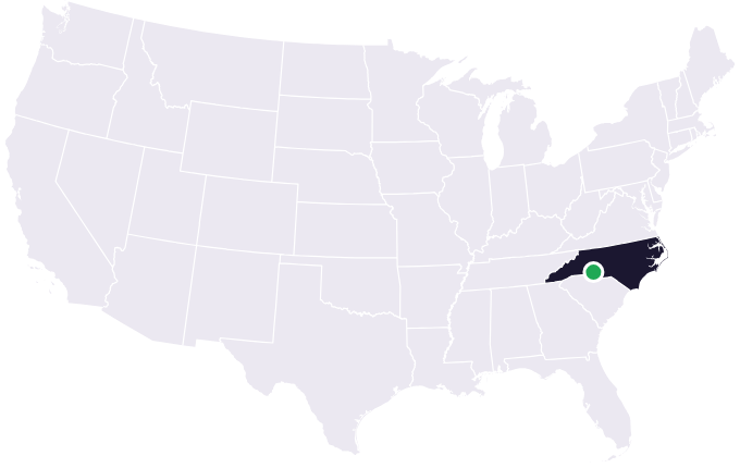 Map showing the city