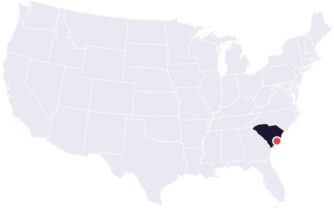 Map showing the city