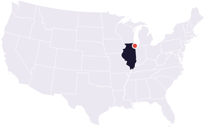 Map showing the city