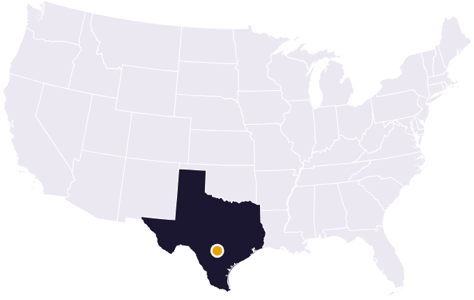 Map showing the city
