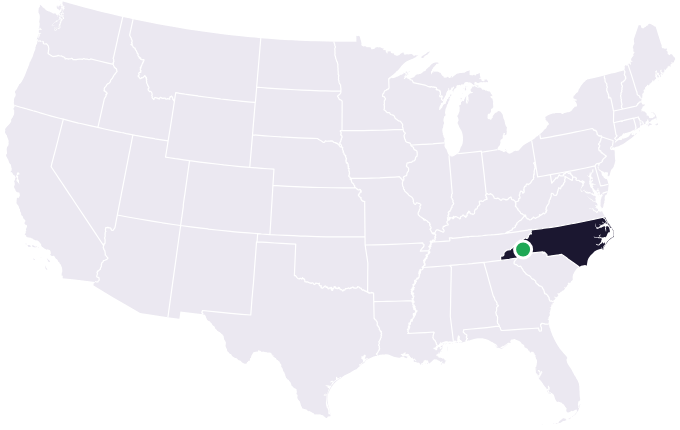Map showing the city