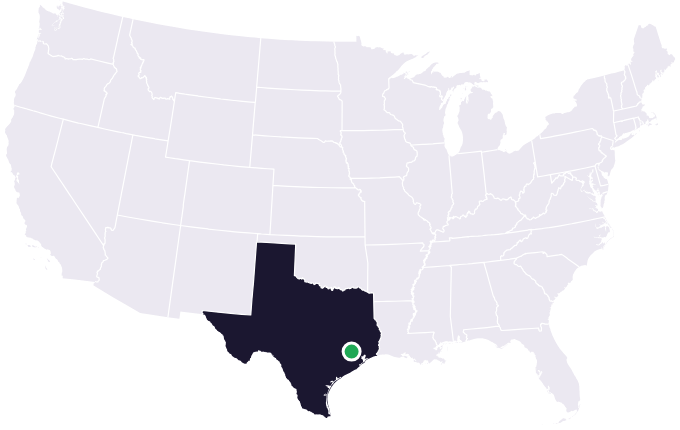 Map showing the city