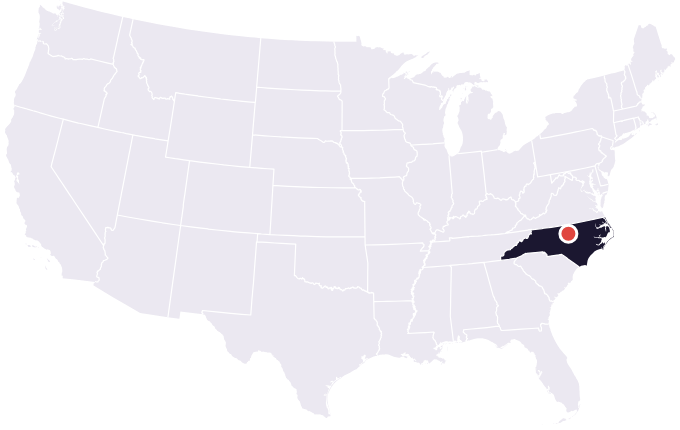 Map showing the city