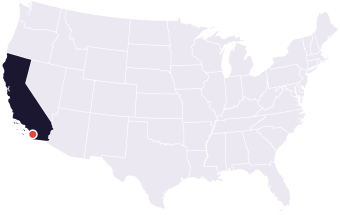 Map showing the city