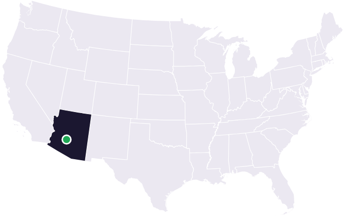 Map showing the city