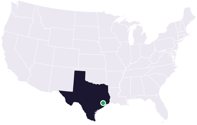 Map showing the city