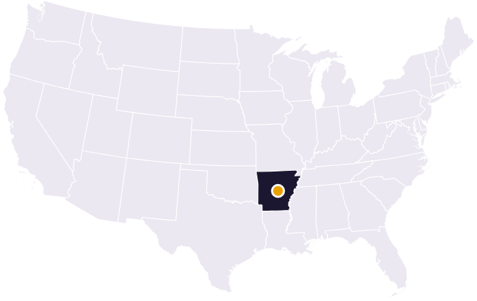 Map showing the city