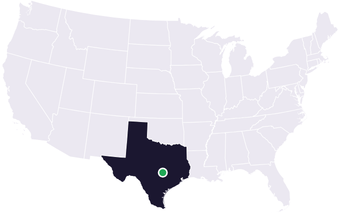Map showing the city