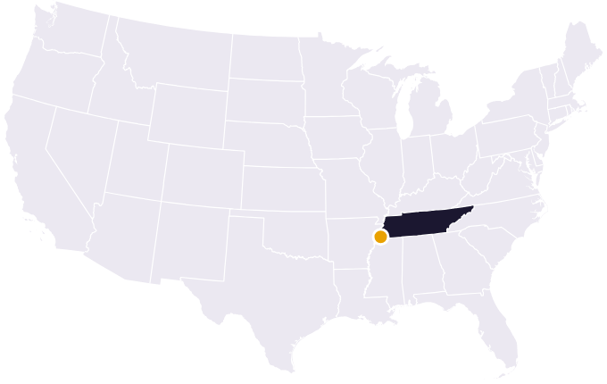 Map showing the city