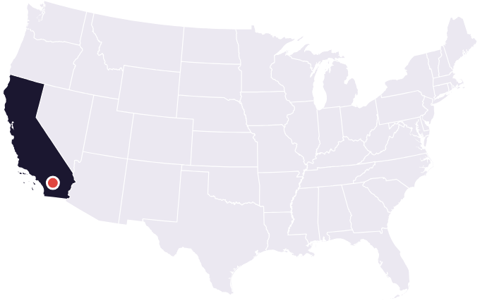 Map showing the city