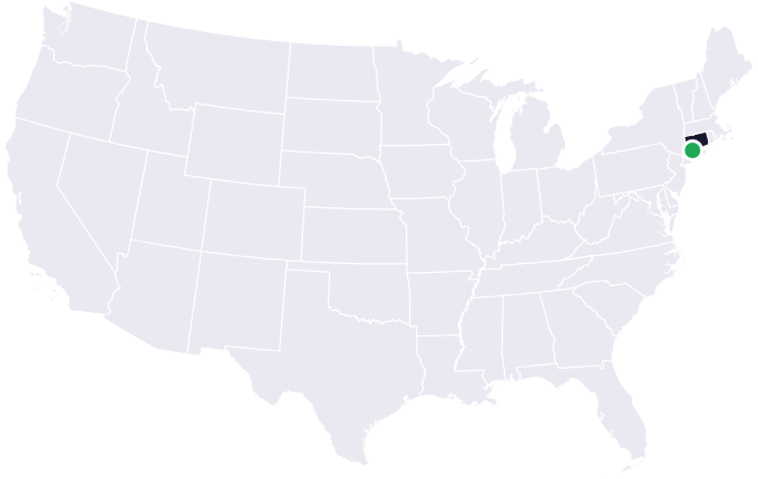 Map showing the city