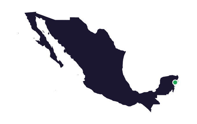 Map showing the city