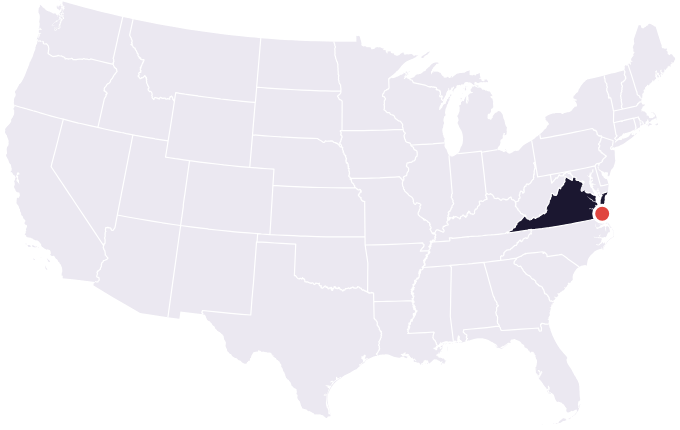 Map showing the city