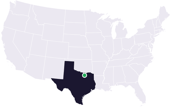 Map showing the city