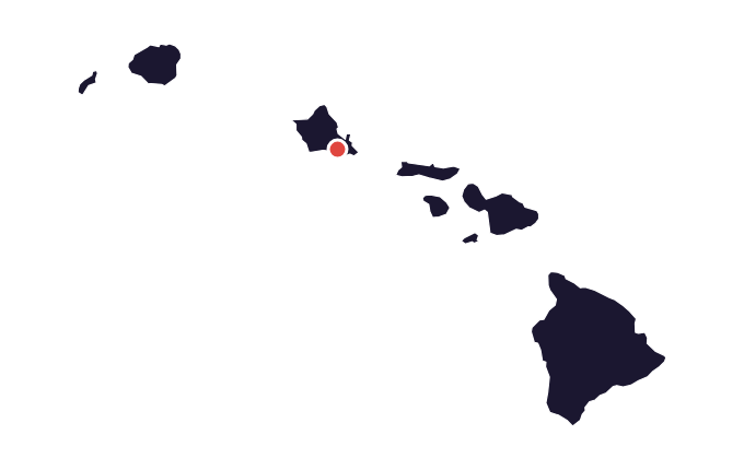 Map showing the city