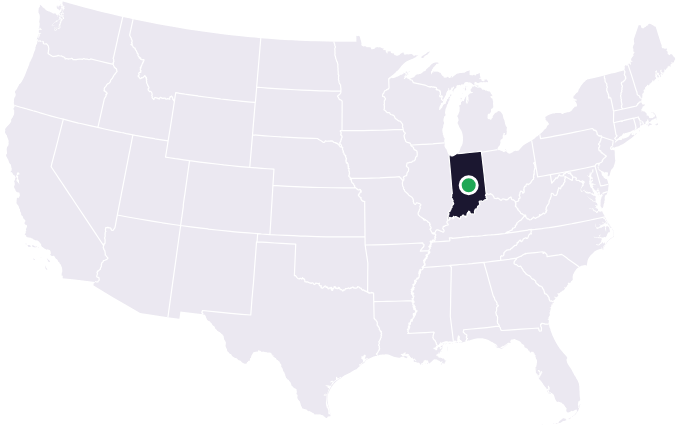 Map showing the city