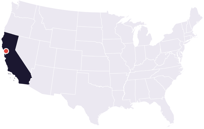 Map showing the city