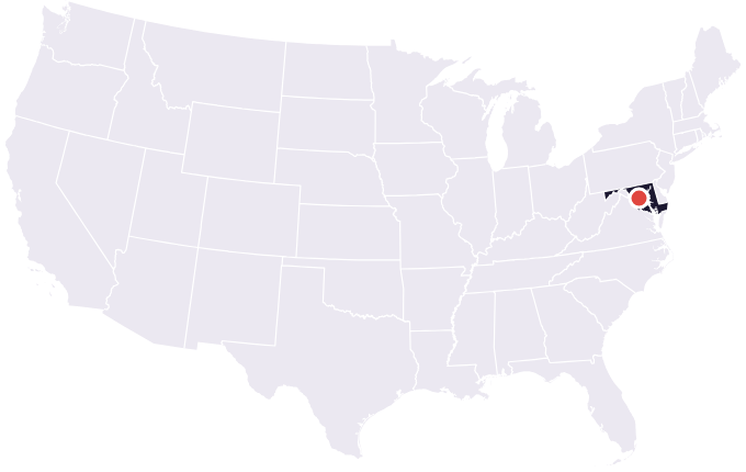 Map showing the city