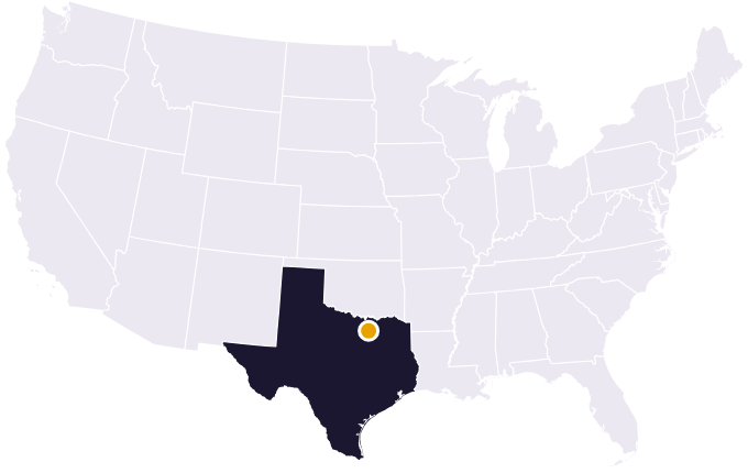 Map showing the city